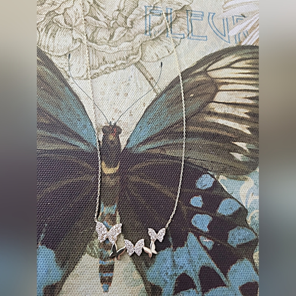 Sterling Butterfly Necklace